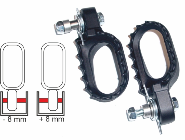RQF Fußrasten schwarz