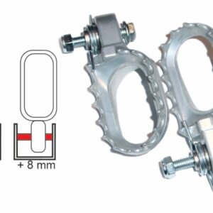 RQF Fußrasten silber