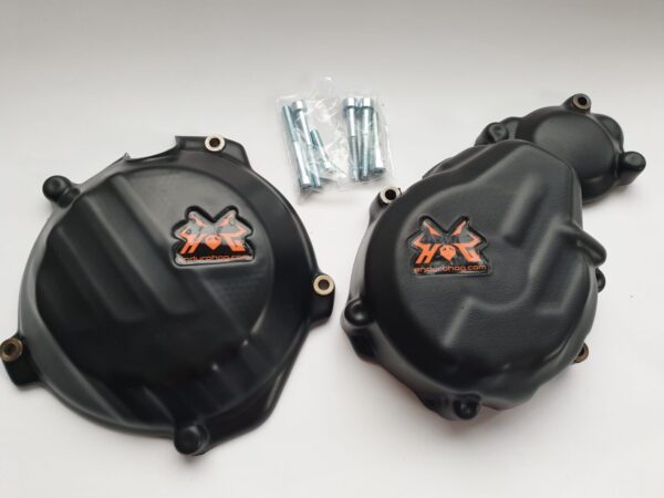 Hog KTM EXC-F 250/350 - HQV FE 250/350 Set Zündungs- und Kupplungsdeckel Bj. 2017-2023
