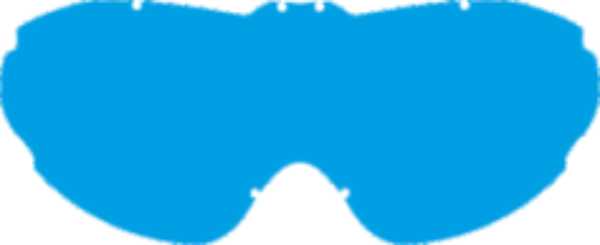 Scott Ersatzglas Lexan Voltage blau