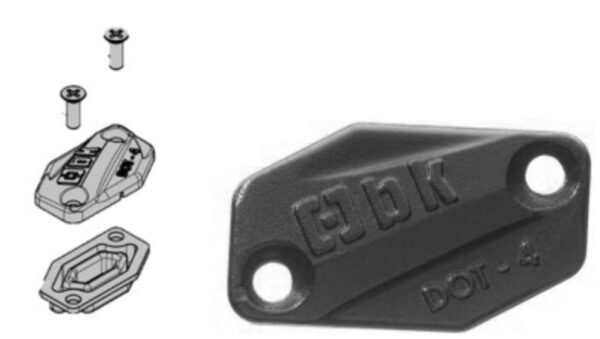 Braktec Deckel Bremse schwarz DOT 4