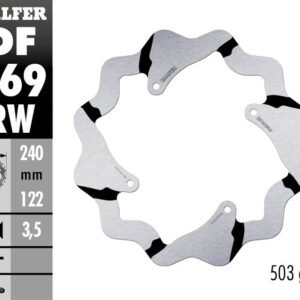 Galfer Bremsscheibe Honda hinten Grooved