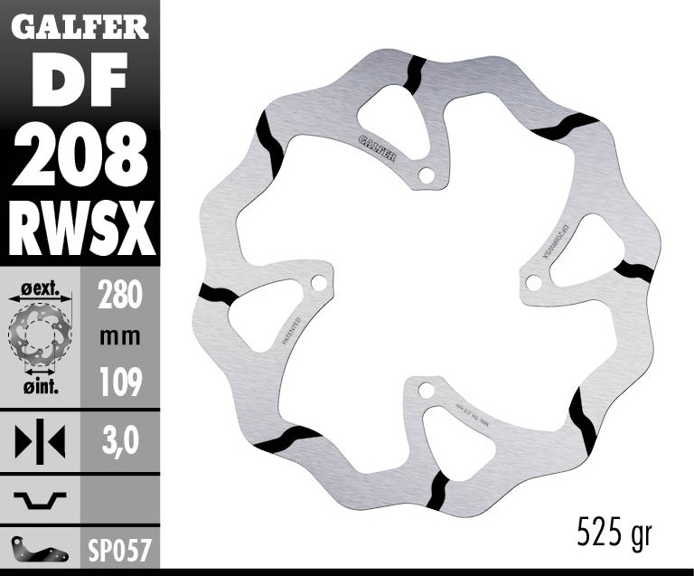 Galfer Bremsscheibe Kawasaki vorn ab 15 Grooved Ov