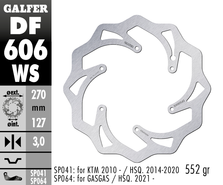 Galfer Bremsscheibe KTM / Husqvarna vorn Oversize