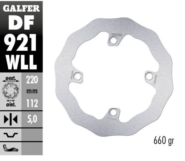 Galfer Bremsscheibe  Sherco hinten ab 12 spezial