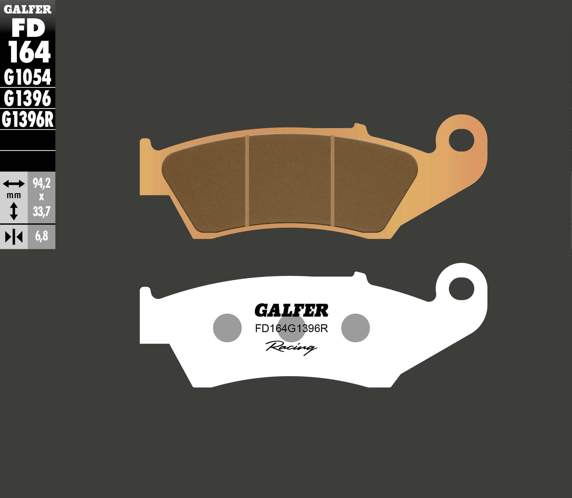 Galfer Bremsbelag Sinter RACING Beta/Honda/Suzuki