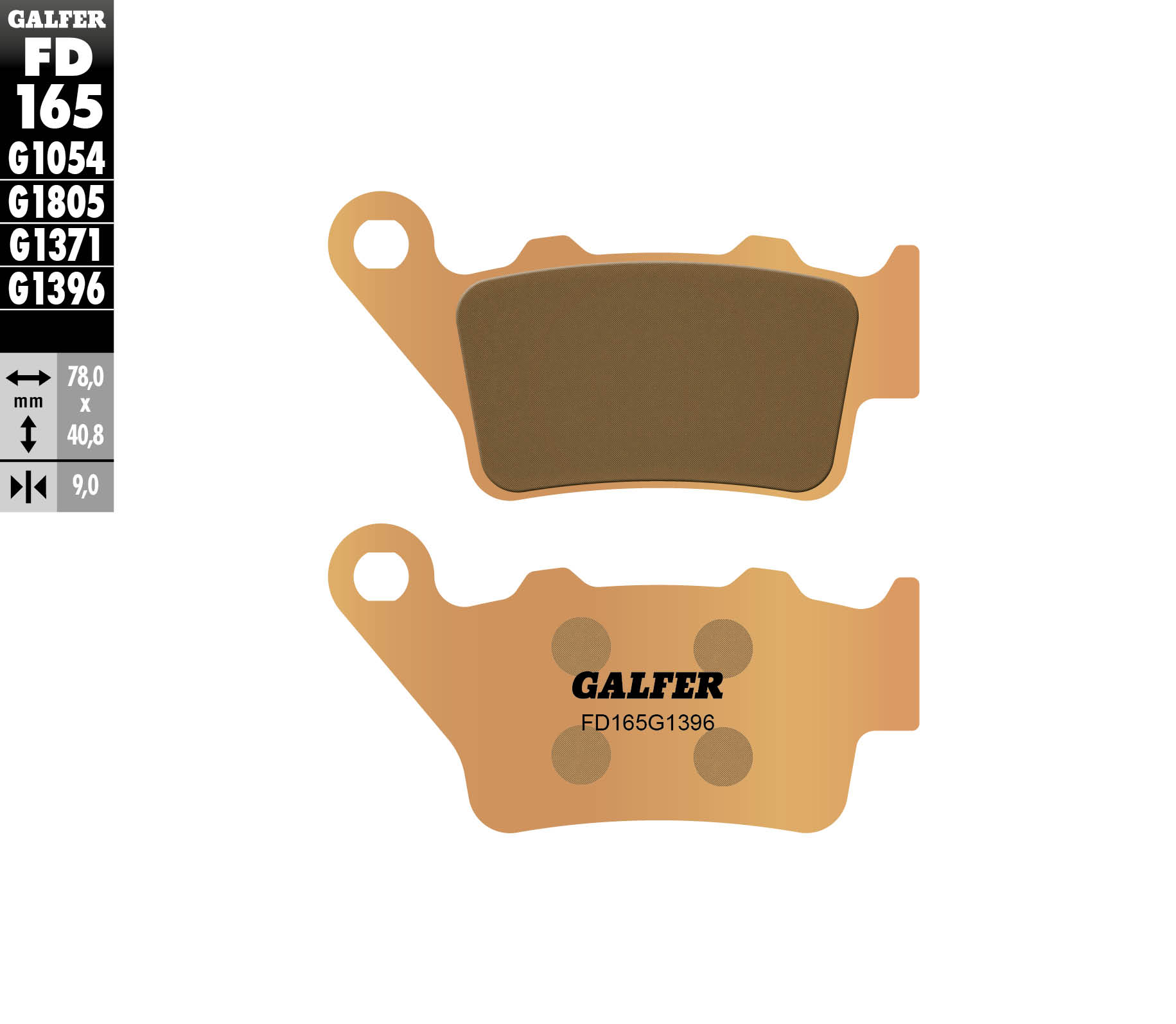 Galfer Bremsbelag Sinter KTM / Husqvarna hinten