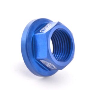 CSP Achsmutter 21mm Montesa / Sherco / Scorpa blau