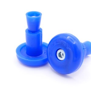 Delay Trial Lenkerstopfen Paar blau
