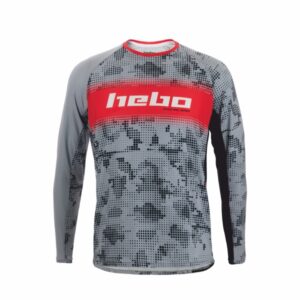 Hebo Hemd Race Pro grau/rot
