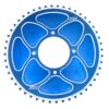 ZF Kettenrad Trial geschlossen blau 48 Z.