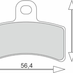 WRP Bremsbelag 4 Kolben Gas Gas 99