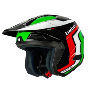 Hebo Zone Pro Helm Classic schwarz/rot/grün
