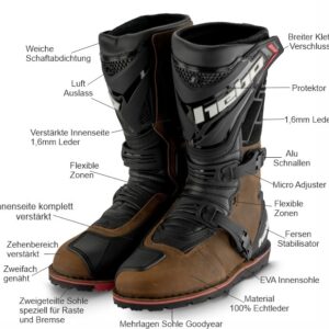 Hebo Stiefel Technical 3.0 Leder+ braun